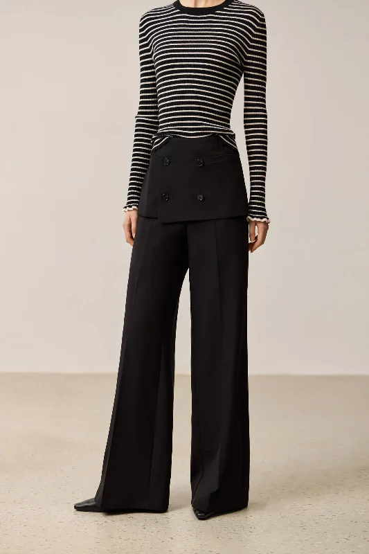 LILY Stylish Two-in-One Blazer Flare Pants