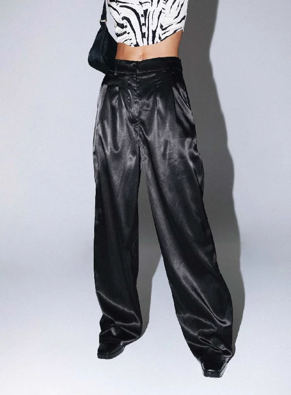 Archer Pants Satin Black