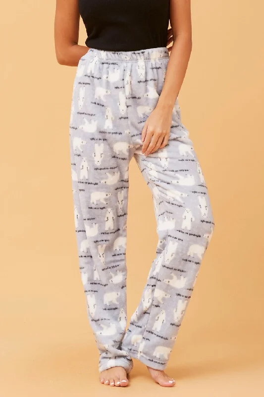 LEE ANIMAL PRINT PLUSH PYJAMA PANTS