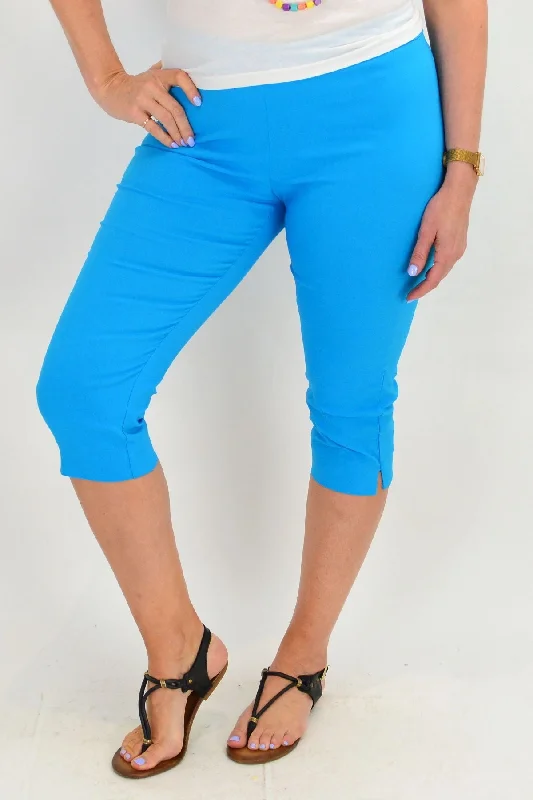 Light Blue 3/4 Pull on Pants