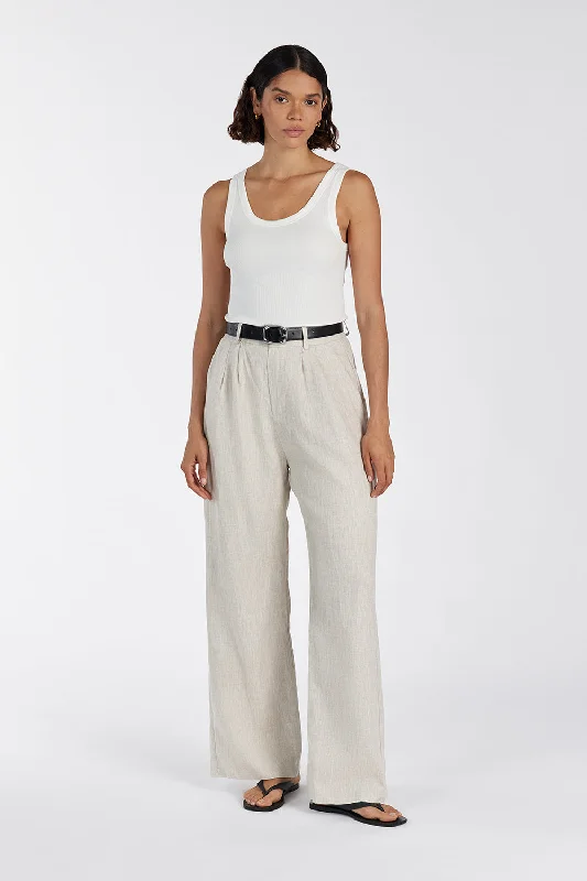 NORAH NATURAL LINEN PANT