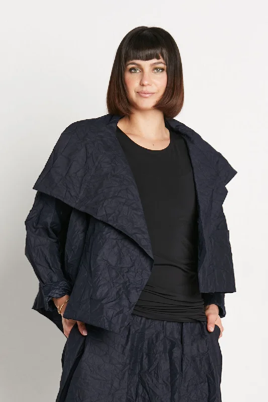 Planet Crushed Nylon Asymmetric Jacket