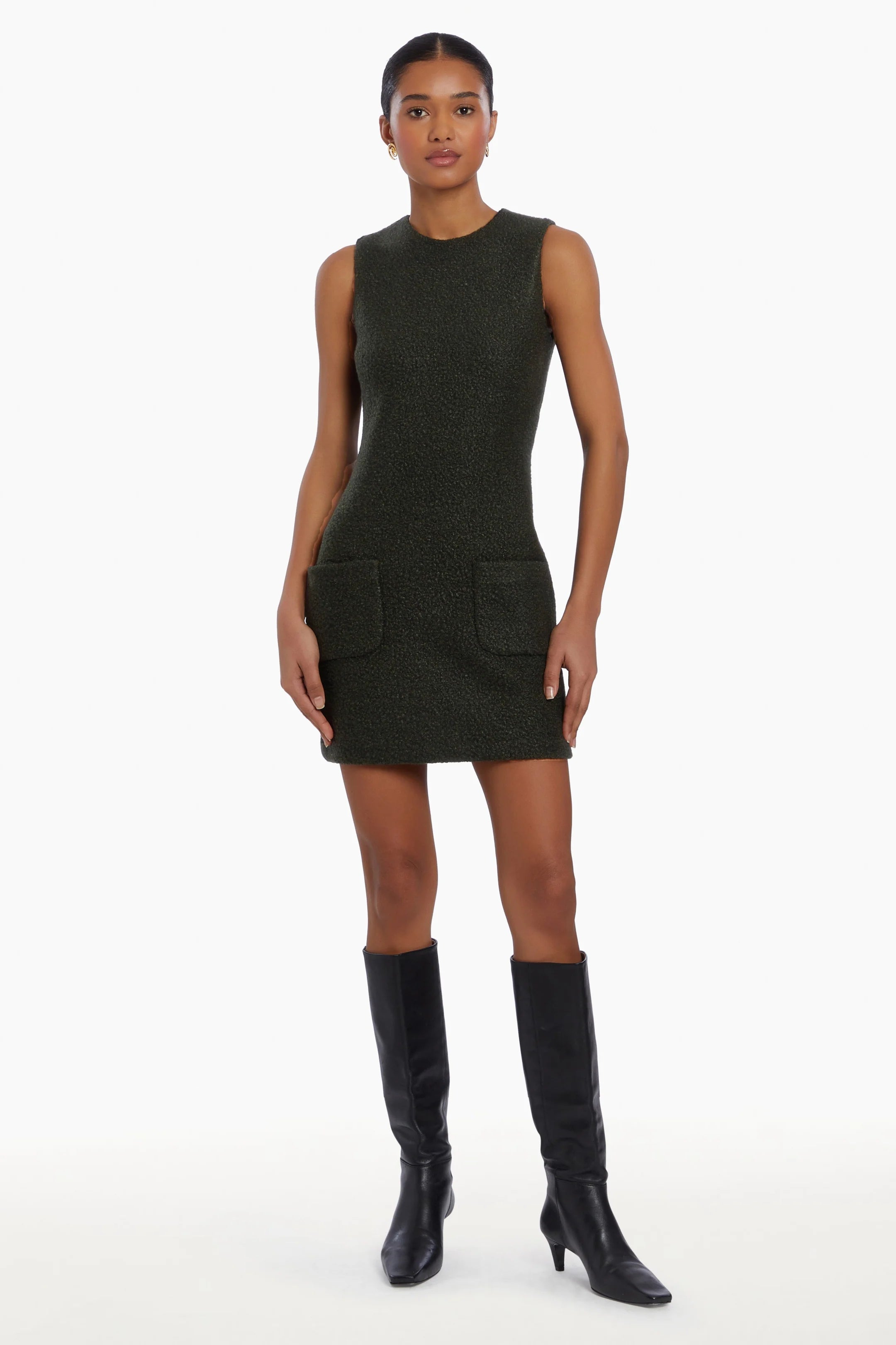 Delia Dress - Dark Green