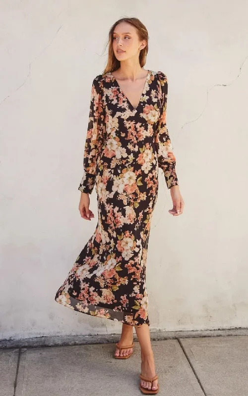 Dress Forum - Floral Bishop Sleeve Dress