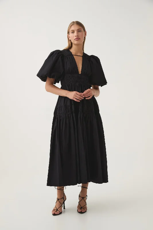 Fallingwater Ruched Midi Dress