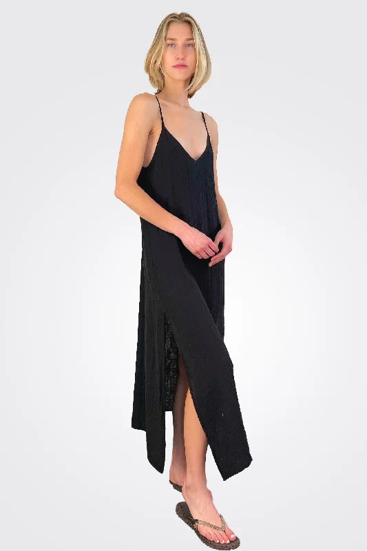 Gauze Dress - Black