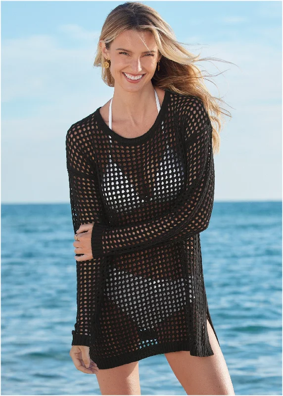 Crochet Tunic - Black Beauty