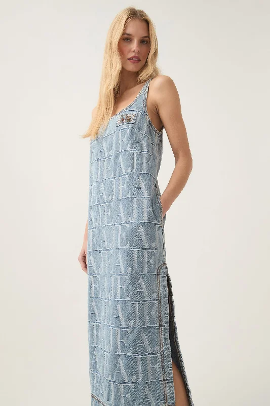 Nostalgia Denim Midi Dress