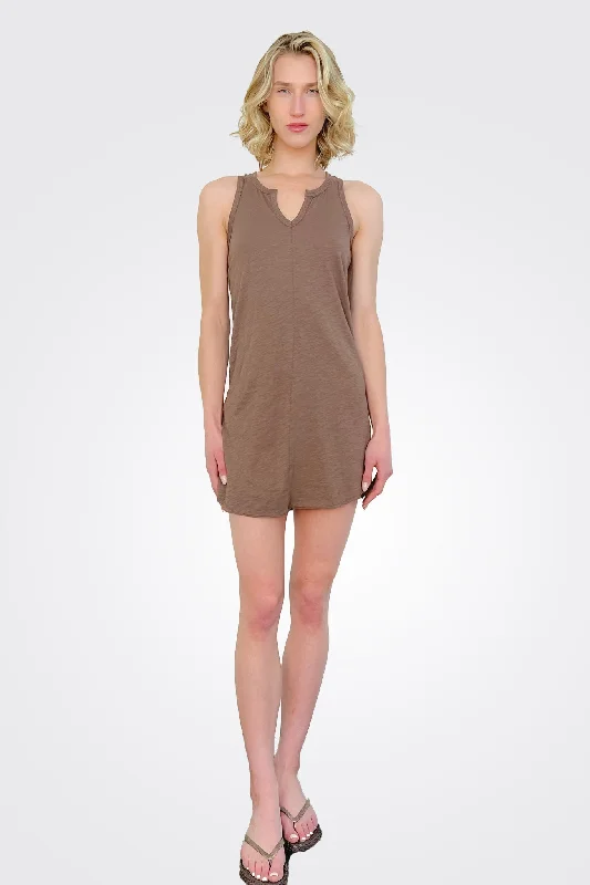 Short Tank Dress - Earth