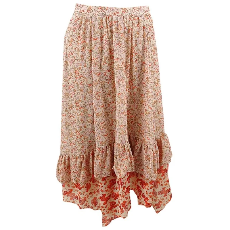 Free People Women's Zuma Drippy Midi Skirt