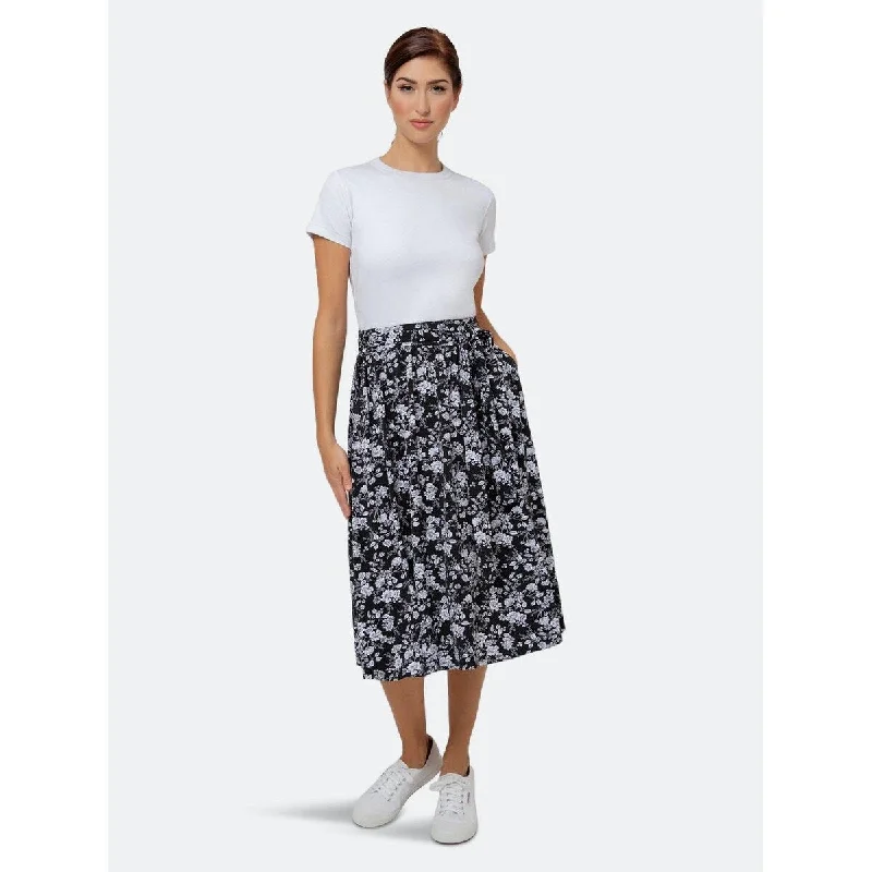 Leota Women's Mindy Midi Skirt Black