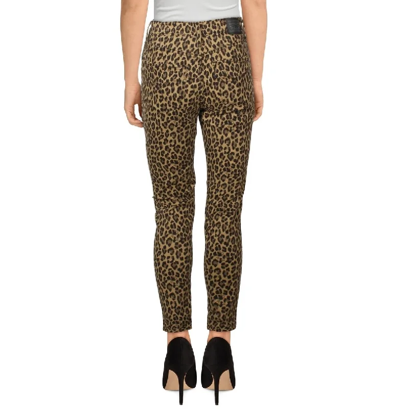 Levi's Women's 720 High Rise Super Skinny Leopard Print Jeans Leopard Size 25X30