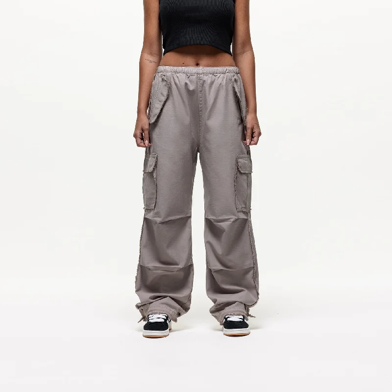 Distressed Taupe Cargo Pants (Final Sale)