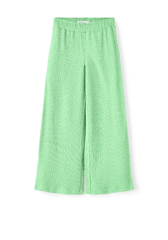 Name It Kid Girl Fernille Wide Pants, Green Ash