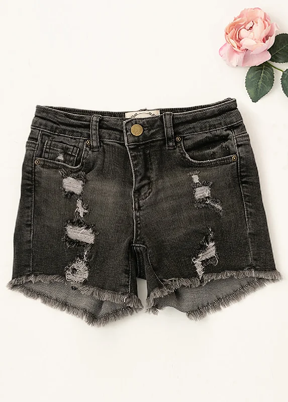 Marah Shorts in Washed Black