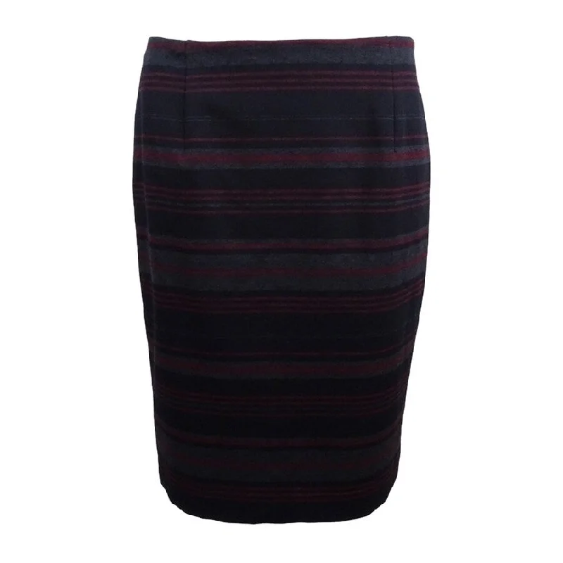 Nine West Women's Striped Pencil Skirt