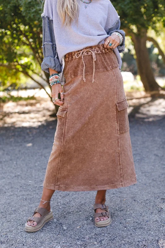 Sun Oasis Skirt - Mocha