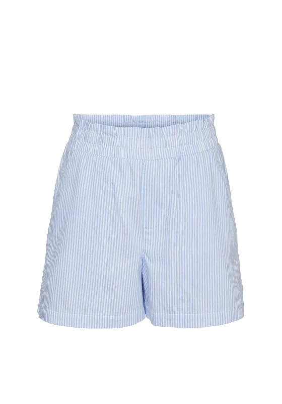 Vero Moda Girl Pinny Stripe Short, Vista Blue