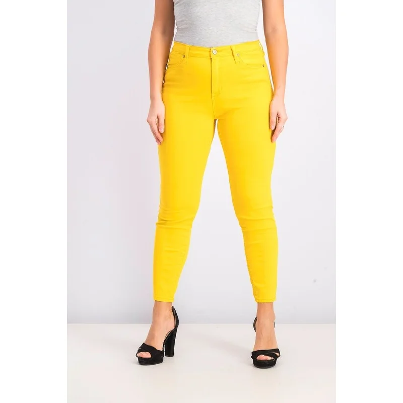 Celebrity Pink Juniors' Skinny Ankle Jeans Yellow Size 7